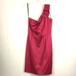Pink One Shoulder Dress Size 8